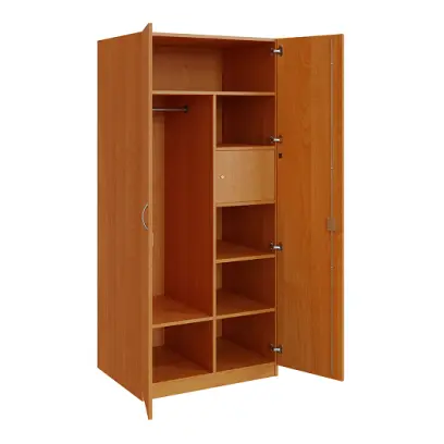 Q 26-80 skříň šatní, 2-dvéřová, 800x600x1800mm, olše jantar